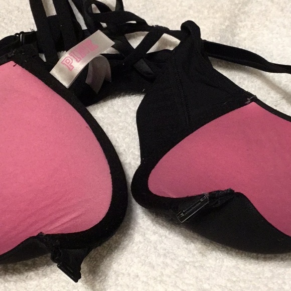 PINK Wear Everyday Push-up Black Bra 32C - Picture 6 of 7